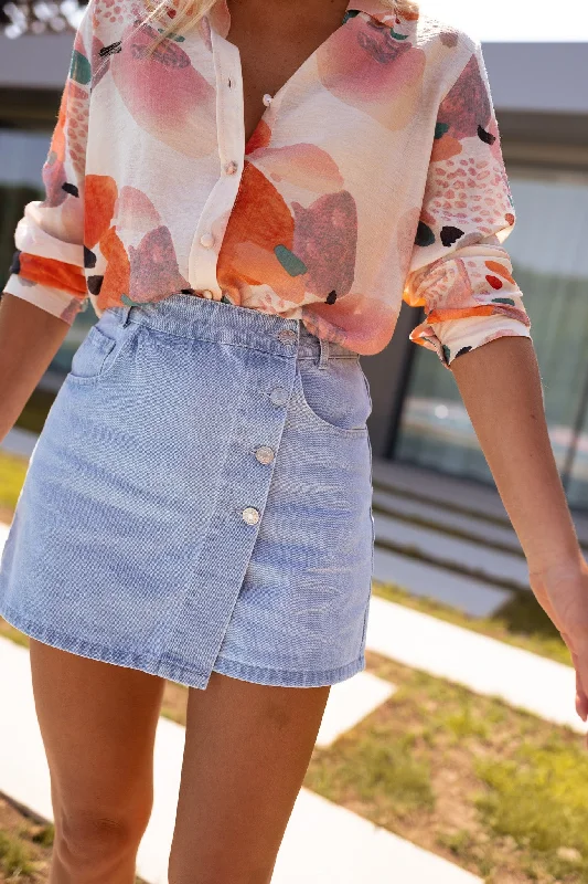 Jupe-short Lilia - en jeans