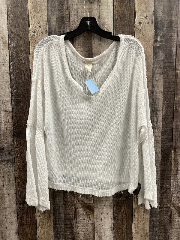 Top Long Sleeve By We The Free In White, Size: Xs