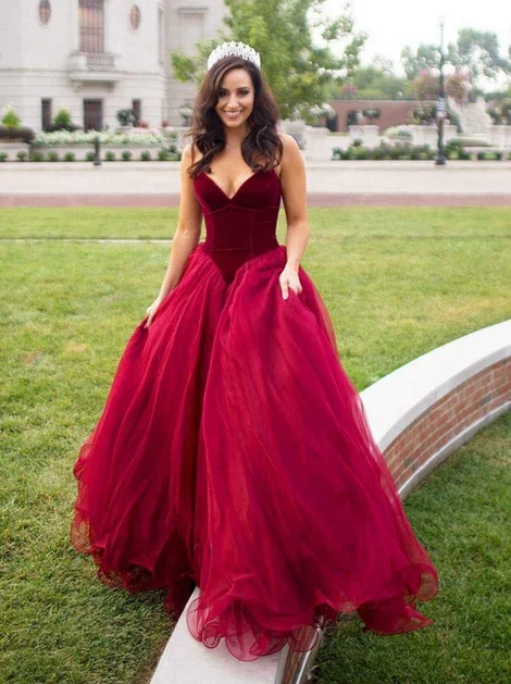 Princess Prom Dress, Prom Dresses, Evening Gown, Graduation School Party Dress, Winter Formal Dress  gh1176