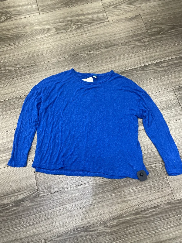 Top Long Sleeve By Old Navy In Blue, Size: L