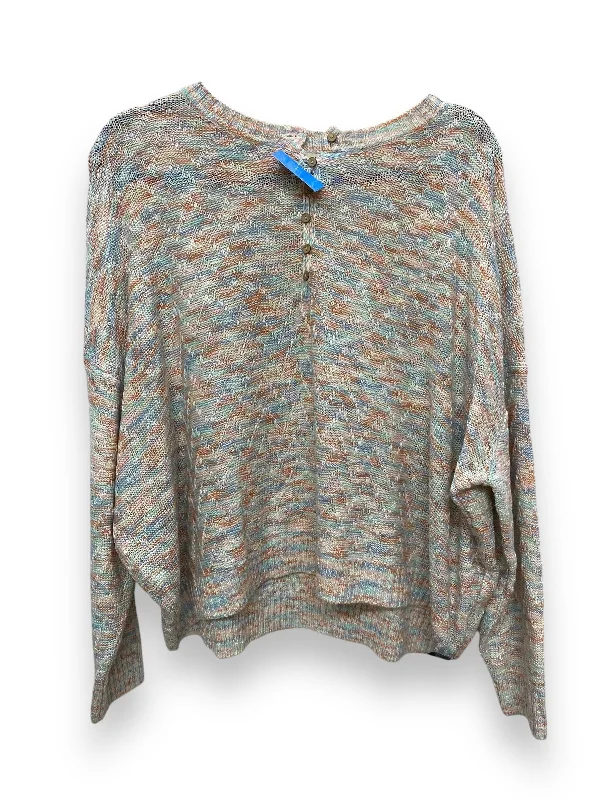 Top Long Sleeve By Listicle In Multi-colored, Size: M