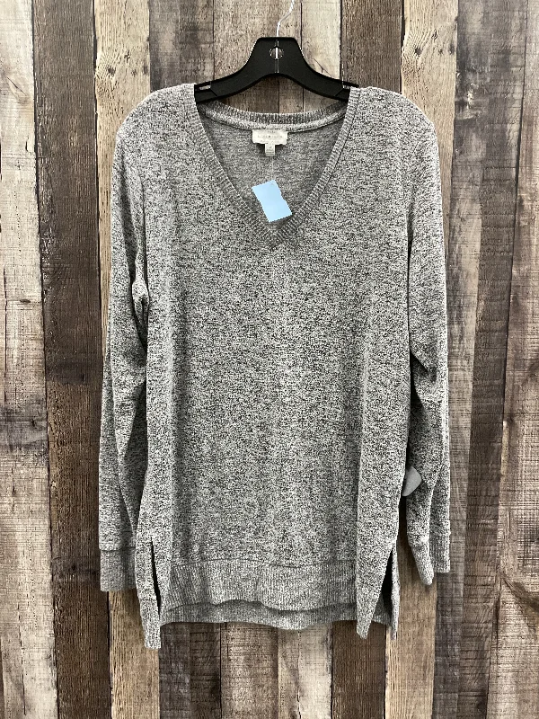 Top Long Sleeve By Lucky Brand In Grey, Size: M