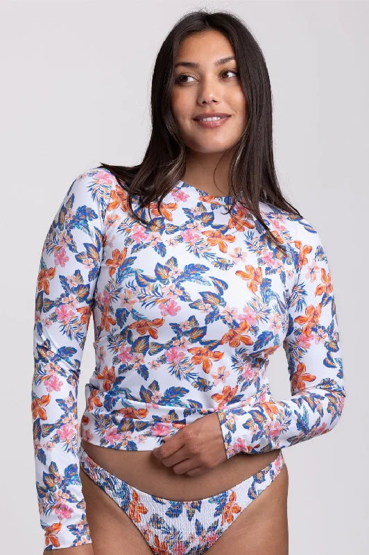 Noonan Long Sleeved Rashie - Flora Tiki