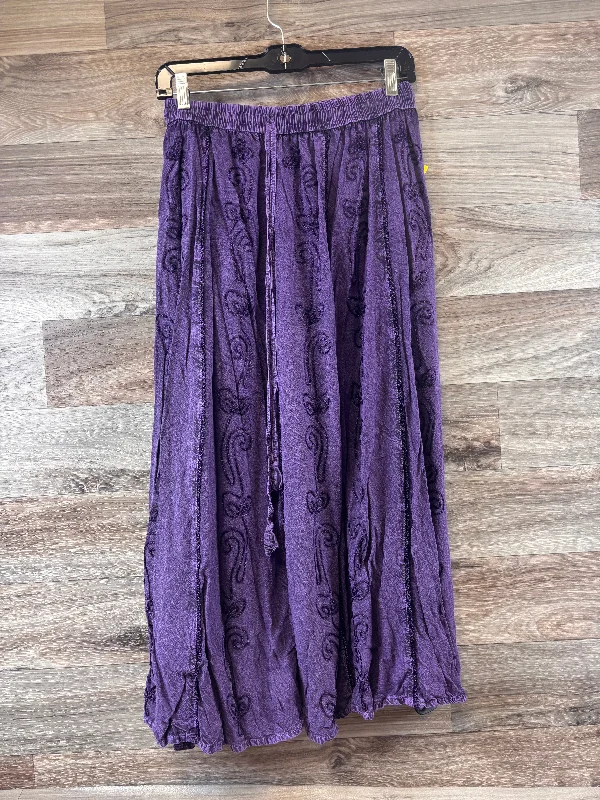 Skirt Midi By Cme In Purple, Size: 14