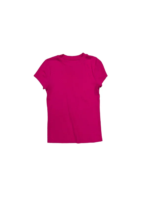 Top Short Sleeve Basic By A New Day In Pink, Size: M