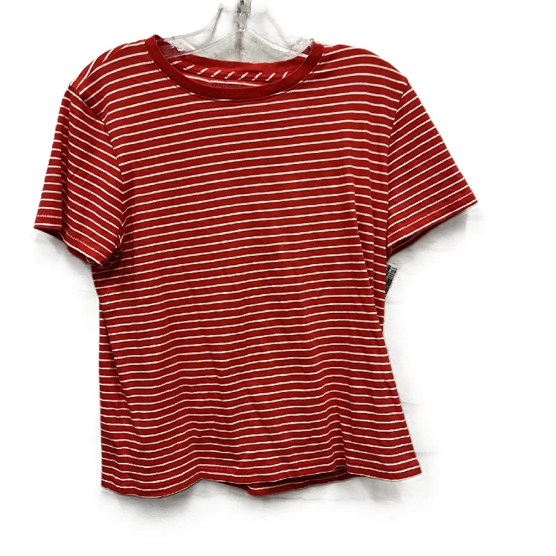 Top Short Sleeve By J. Crew In Red, Size: M