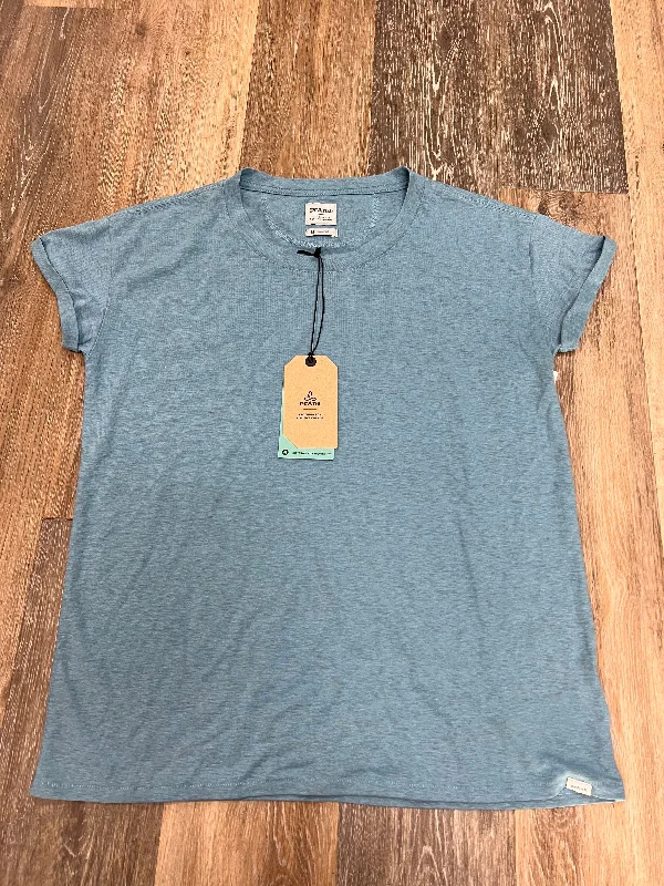 Top Short Sleeve By Prana In Blue, Size: M