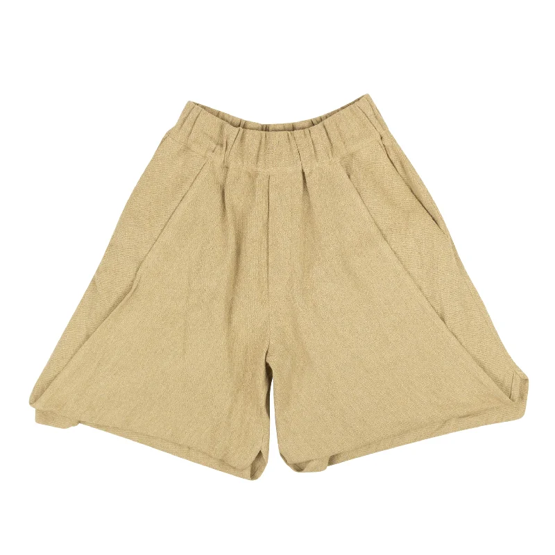 Palomo Linen Blend Shorts - Beige