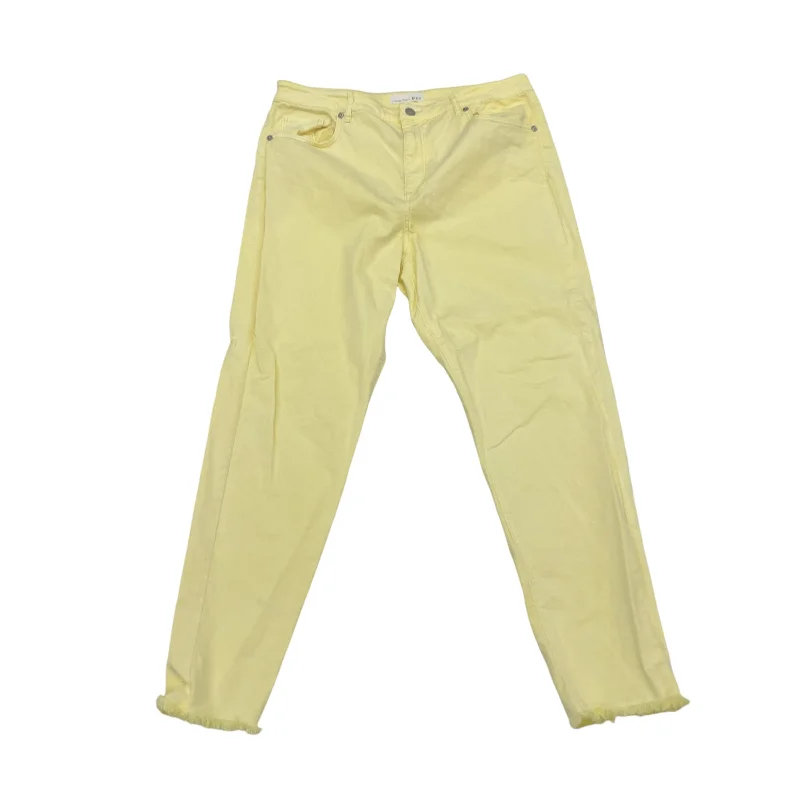 Pants Chinos & Khakis By Loft In Yellow, Size:14