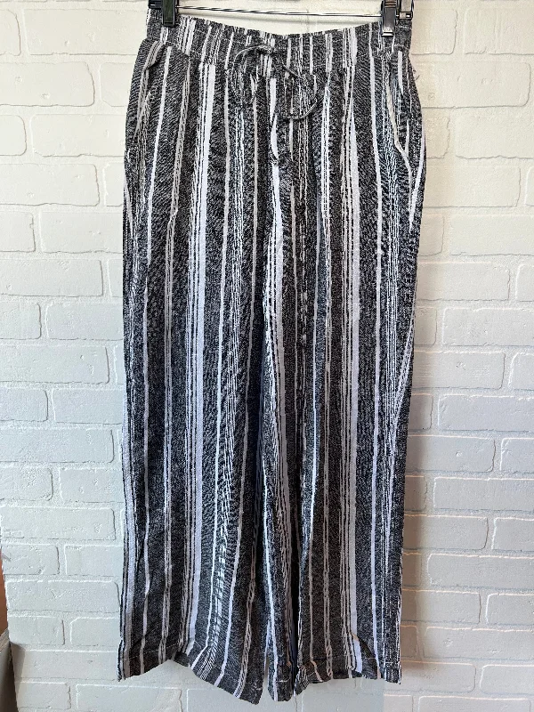 Pants Wide Leg By Briggs In Black & White, Size: 8