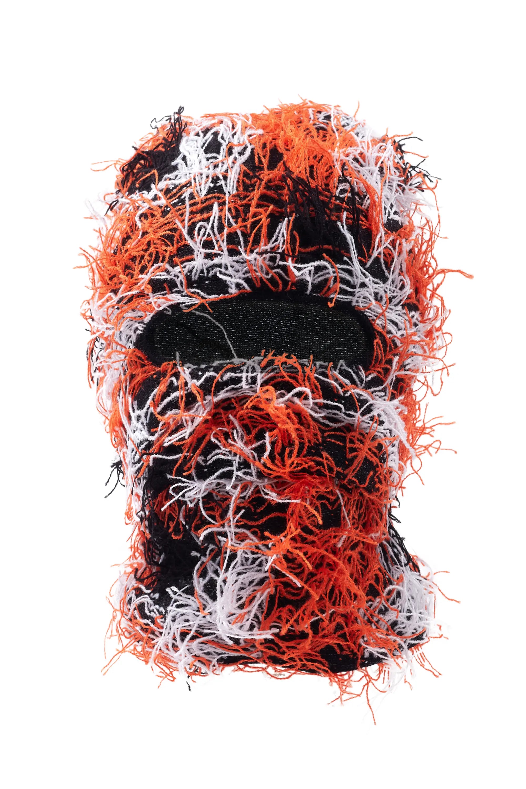 Otto Orange Multi Fuzzy Ski Mask