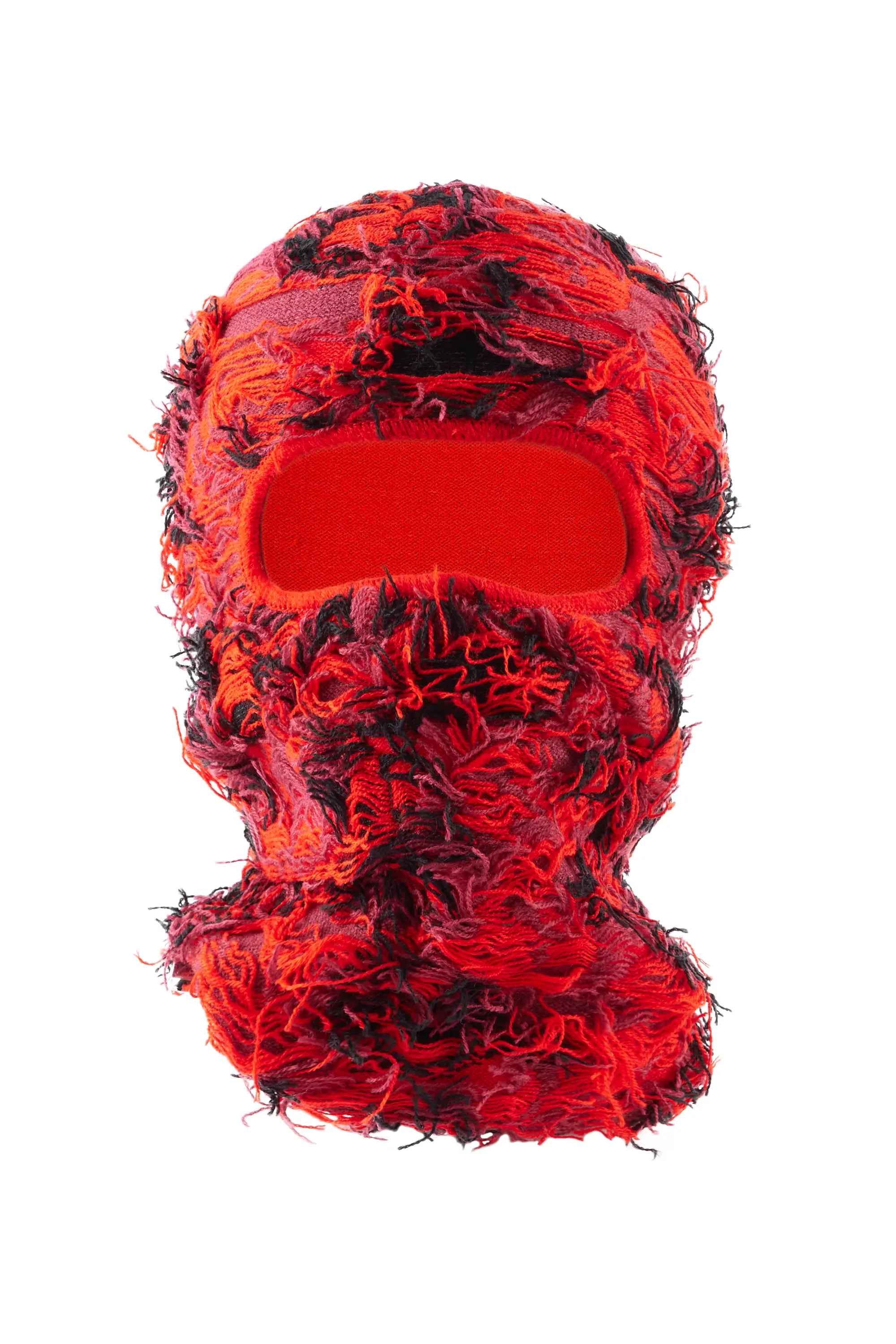 Otto Red Fuzzy Ski Mask