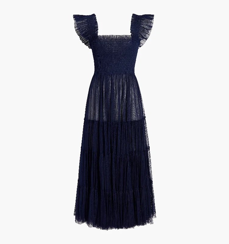 Navy Tulle