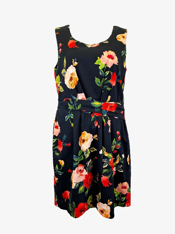 Alannah Hill Spring Bloom Draped Midi Dress Size 14