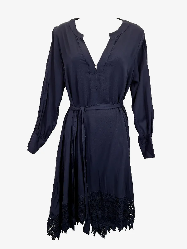 Bohemian Traders Navy Summer Cover Up Midi Dress Size S