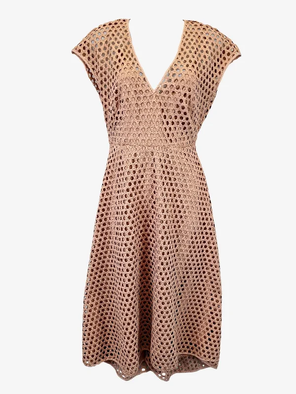 Country Road Dusty Rose Cocktail Midi Dress Size 8