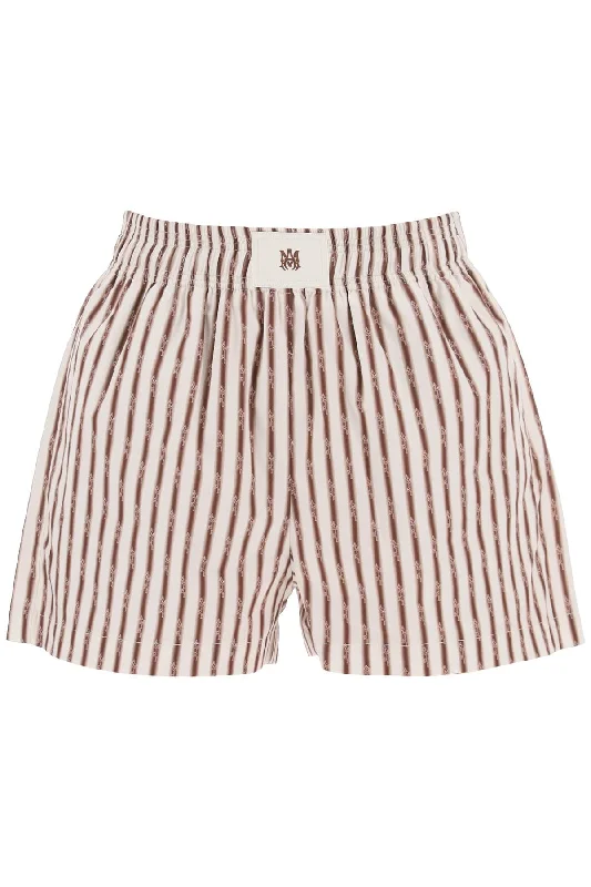 Amiri Women's Striped Pajama Shorts