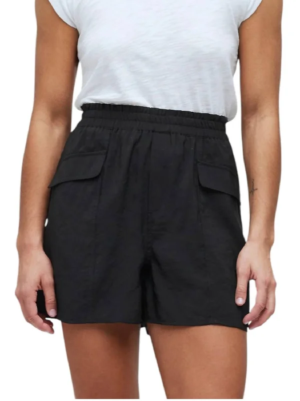 Cargo Softdrape Shorts In Black