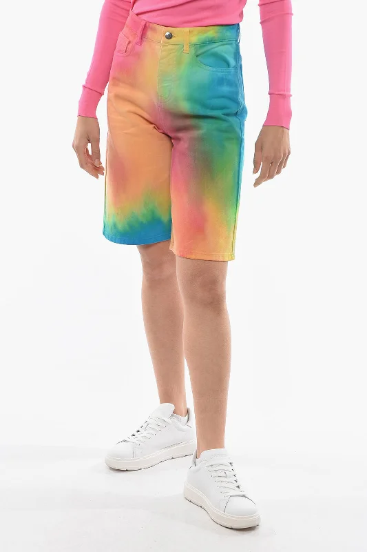 IRENEISGOOD Rainbow Effect Shorts