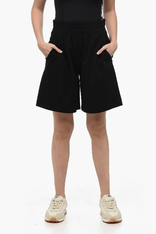 Max Mara WEEKEND Stretchy Cotton ZORAIDE Shorts with Flared Fit