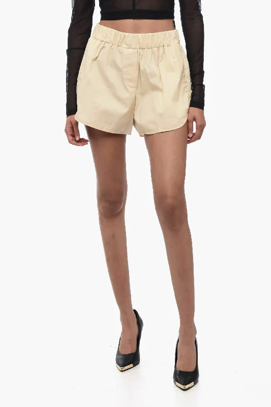 RAMAEL Cotton Shorts with Elastic Waistband