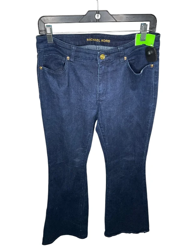 Jeans Boot Cut By Michael Kors In Blue Denim, Size: 6