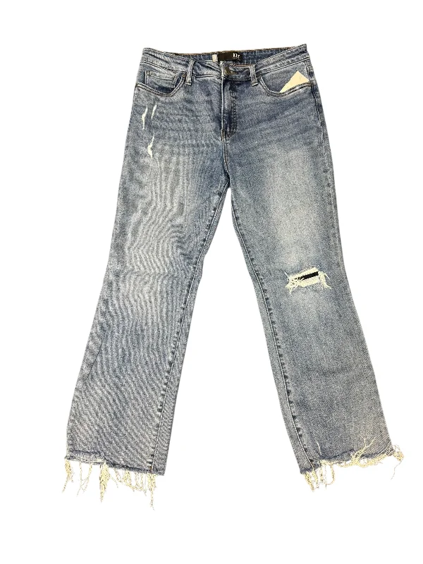 Jeans Straight By Kut In Blue Denim, Size: 8