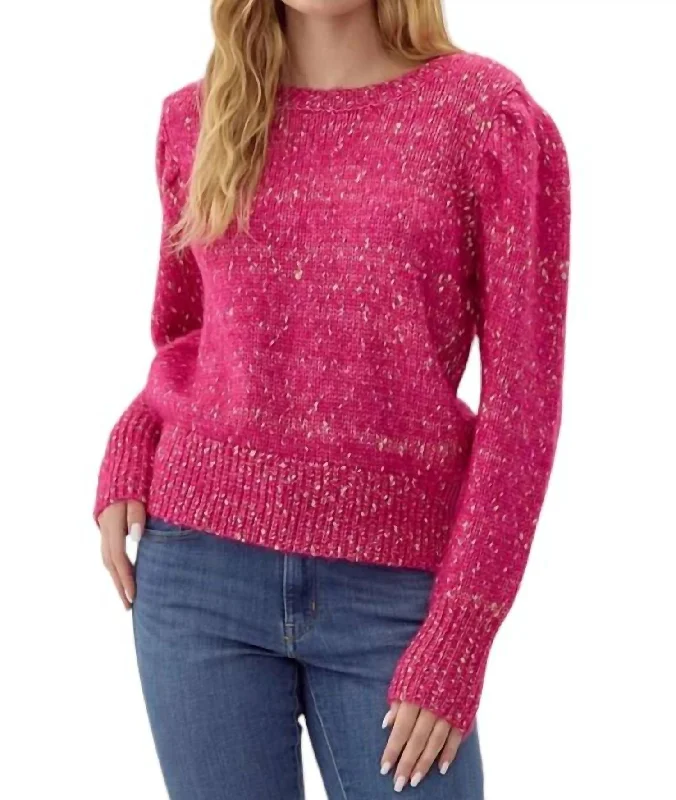 Love Again Sweater In Fuchsia