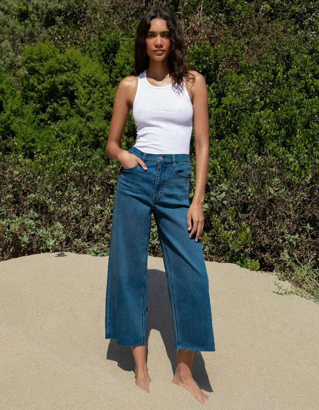 Unpublished Greta Mid Rise Cropped Wide Leg FRANK